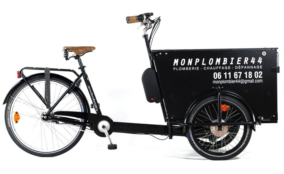 Kit électrique bimoteur pour triporteur avec freins avant roller