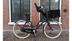 Vélo Maman Moeder Amsterdam Air à Amsterdam, avec siège enfant Yepp