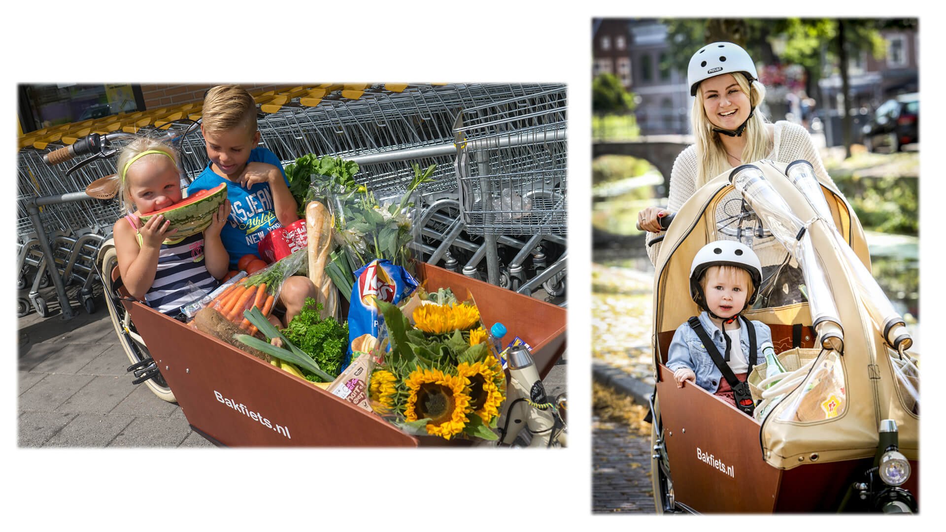 Idéal pour transporter les enfants, les courses... ou les deux ! 