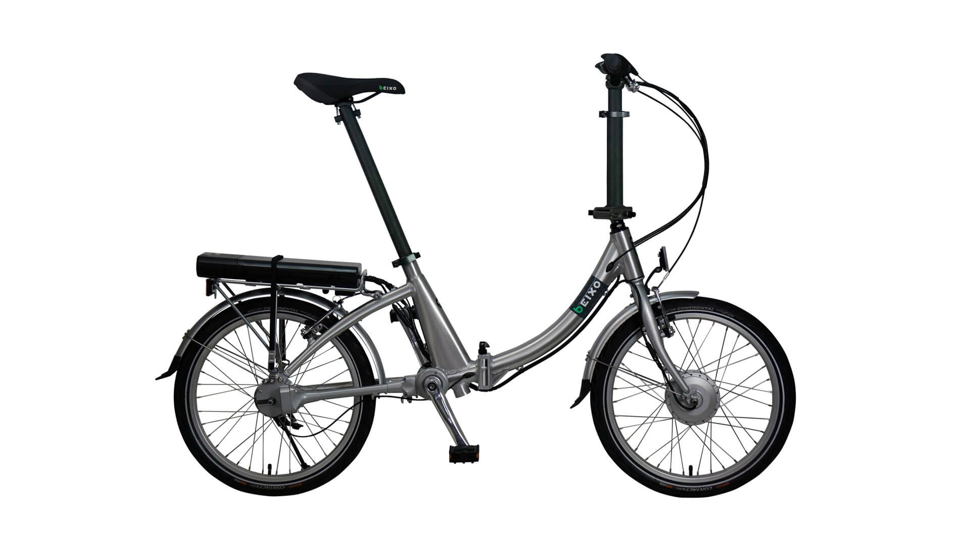 Vélo pliant électrique Compact Low avec cadre argent