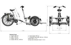 Triporteur électrique pour fauteuil roulant VeloPlus de Van Raam