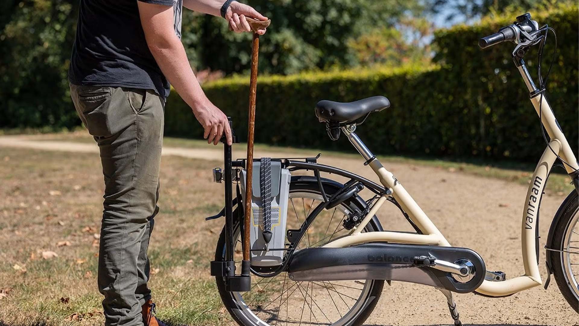 Porte-canne conçu pour le vélo Balance de Van Raam