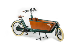 Biporteur électrique Bakfiets Confort - Vert métallique mat