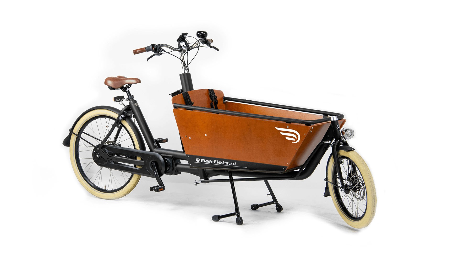 Biporteur électrique Bakfiets Confort - Noir mat