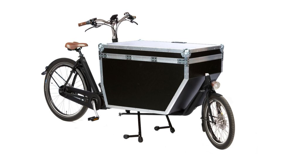 Biporteur Bakfiets STEPS avec Flightcase