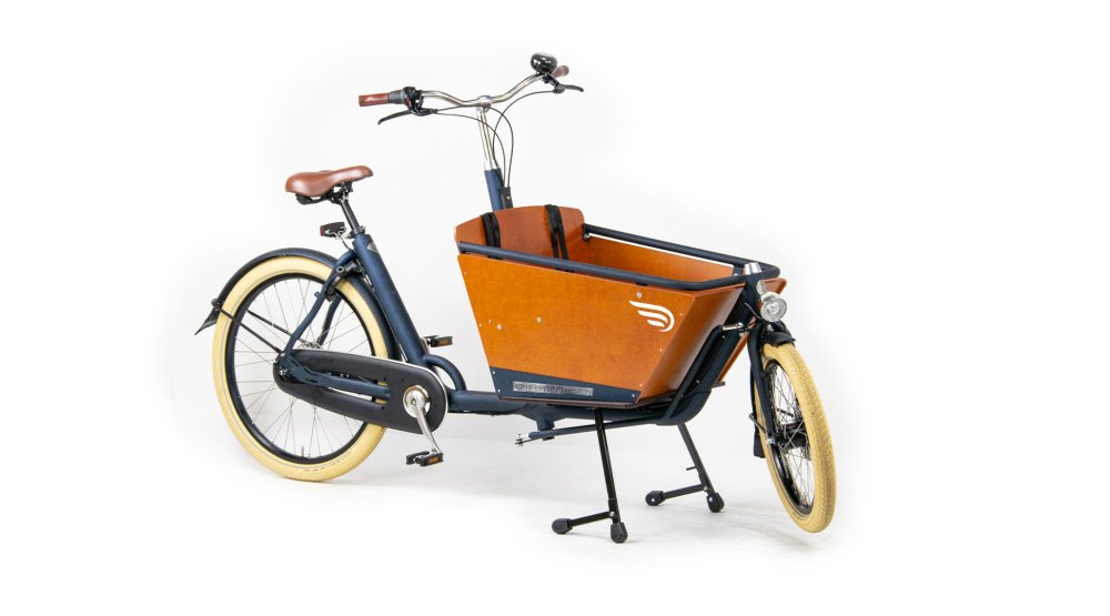 Biporteur Bakfiets.nl court avec pneumatiques Big Apple