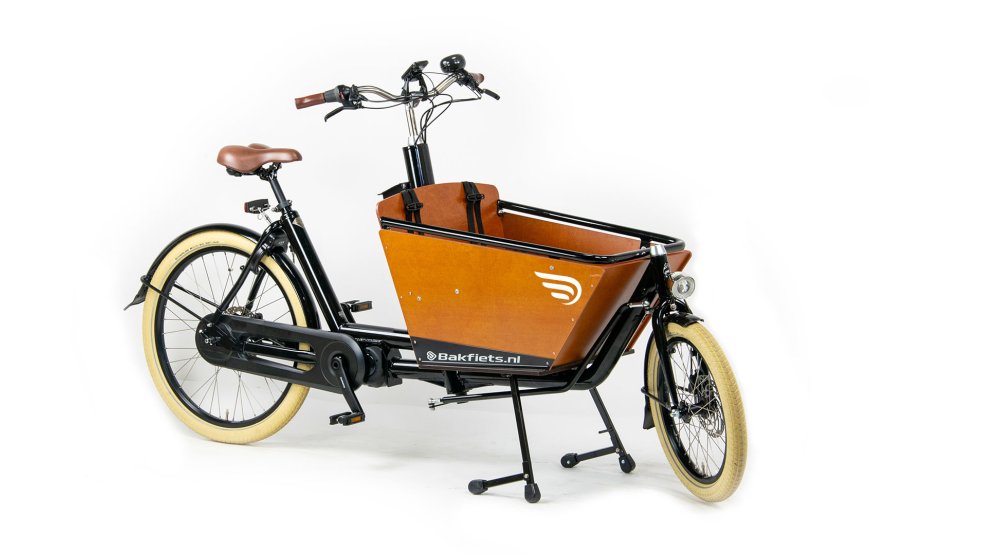 Biporteur électrique court Bakfiets Confort STEPS dans sa configuration de base