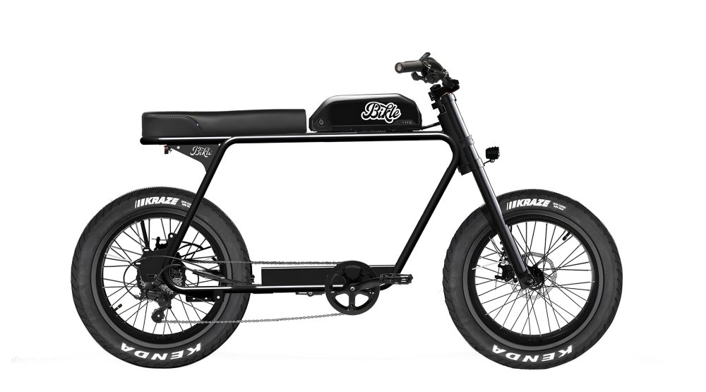 Le Fatbike R dans sa configuration de base avec cadre noir mat sablé