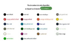 22 couleurs de cadre disponibles ! 