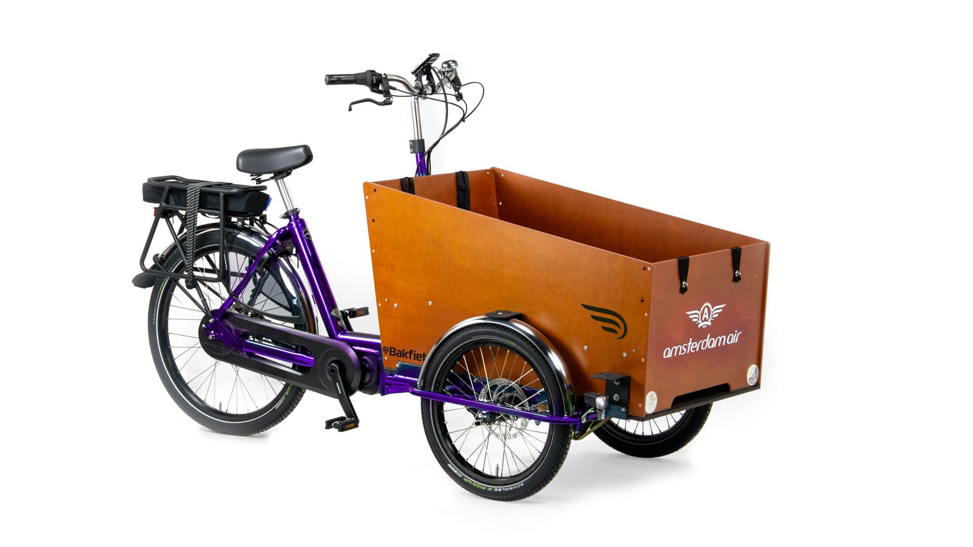 Triporteur électrique Bakfiets E-Cargo Trike Classic Wide