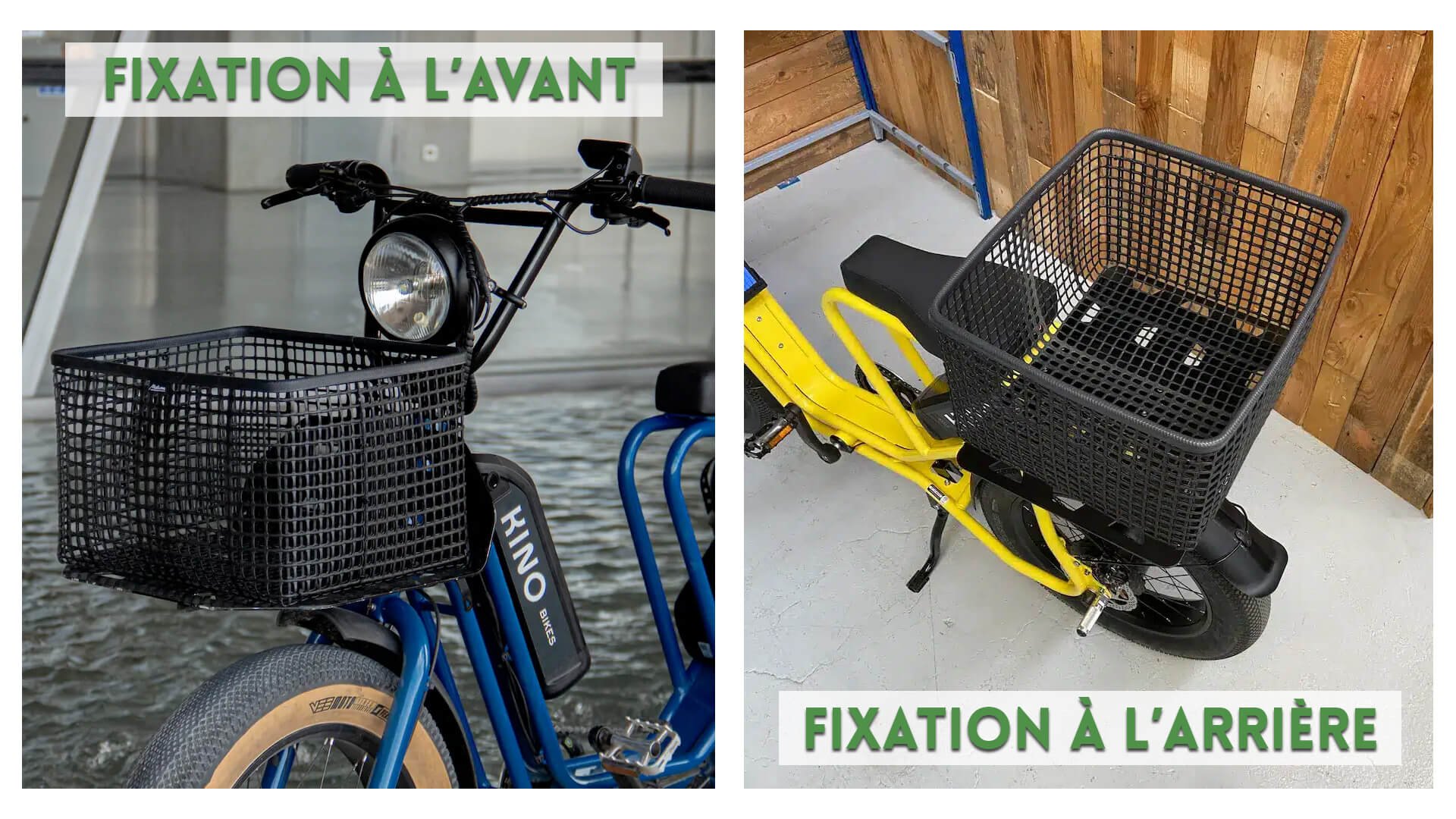 Deux fixations possibles en fonction de votre usage du vélo