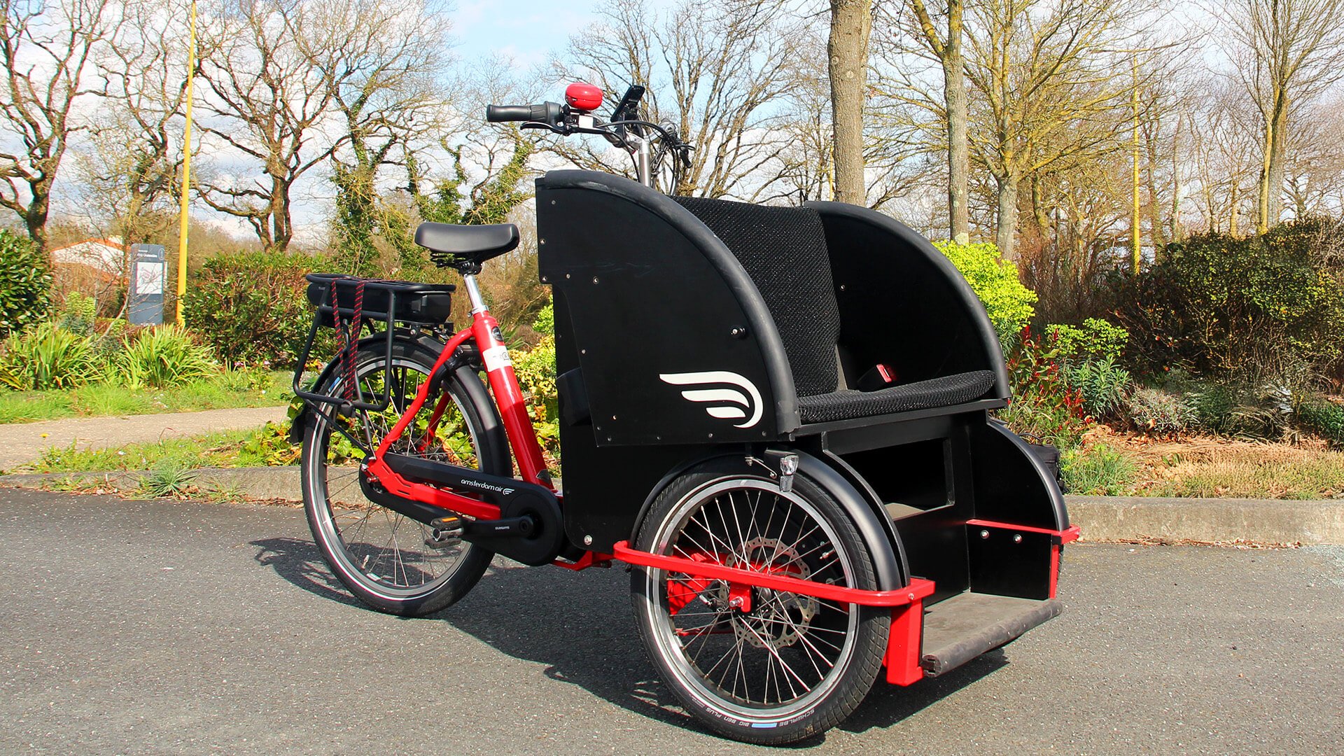 Rickshaw Personnalisé - Cadre Rouge