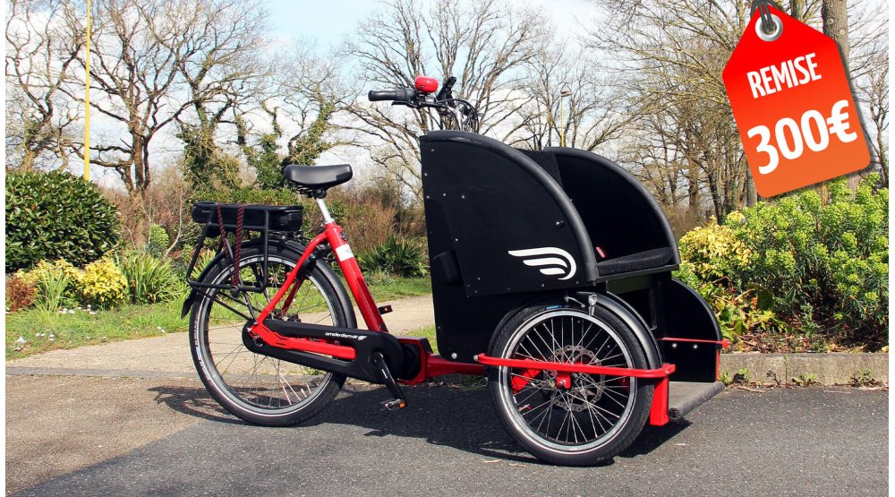 Rickshaw Personnalisé - Cadre Rouge