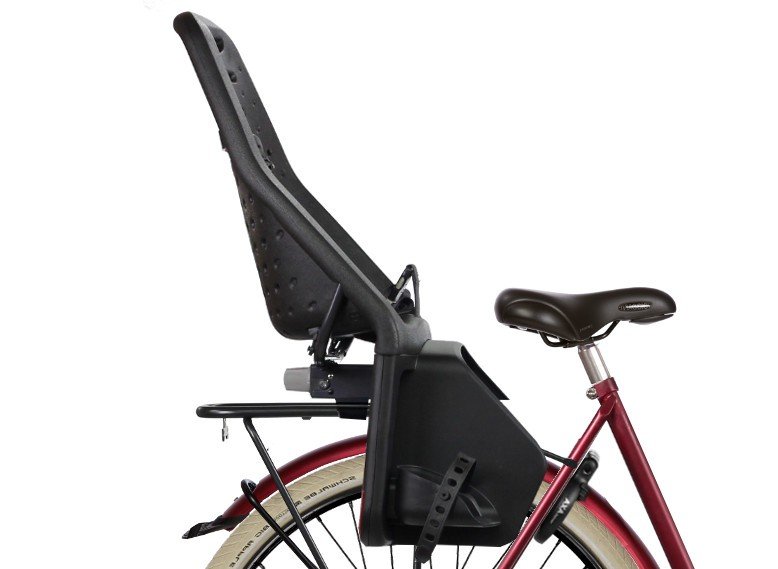 Siège vélo bébé arrière BOBIKE One Maxi Noir jusqu'à 22kg