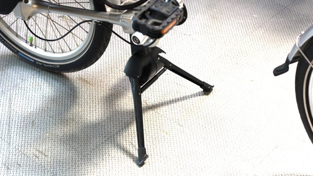 Béquille double vélo (centrale) pour vélos lourds