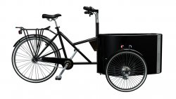 Triporteur Nihola avec cadre noir