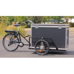 Triporteur électrique Nihola MAXX avec flycase cubique