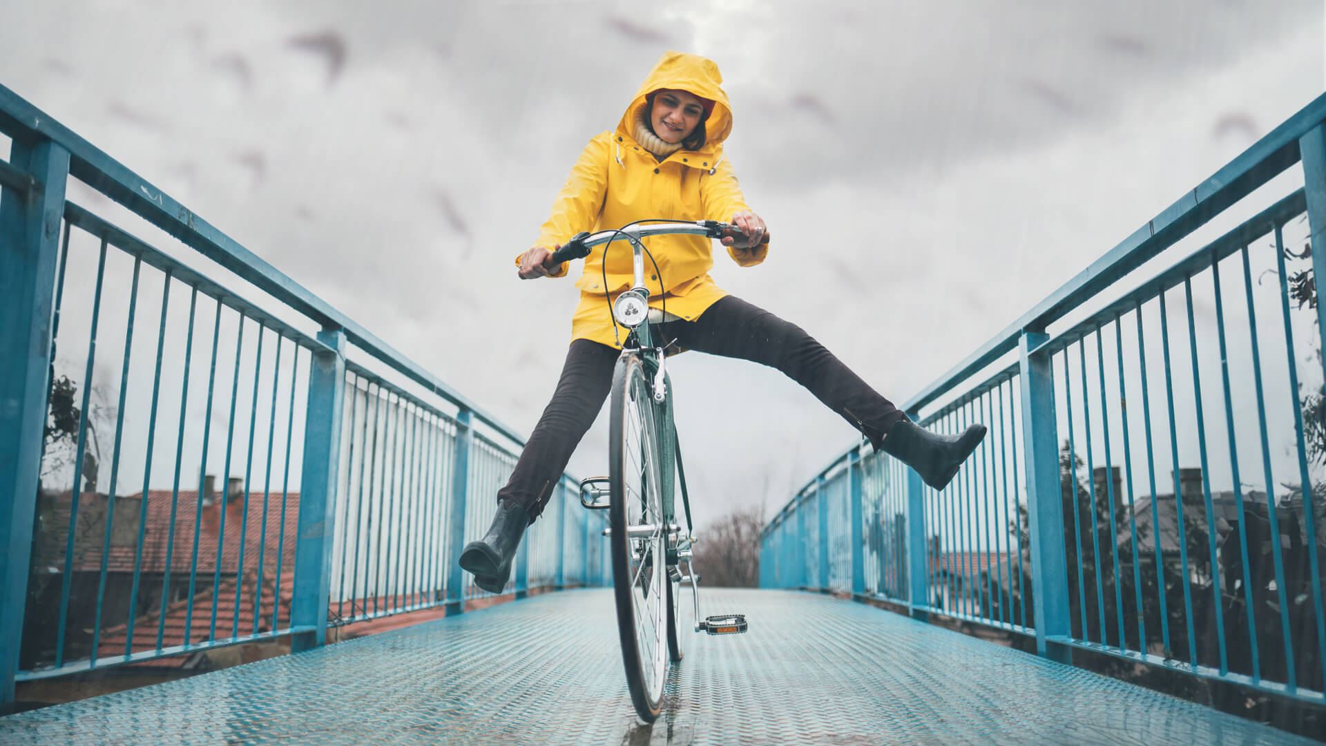 Equipements et vêtements cycliste contre la pluie à vélo